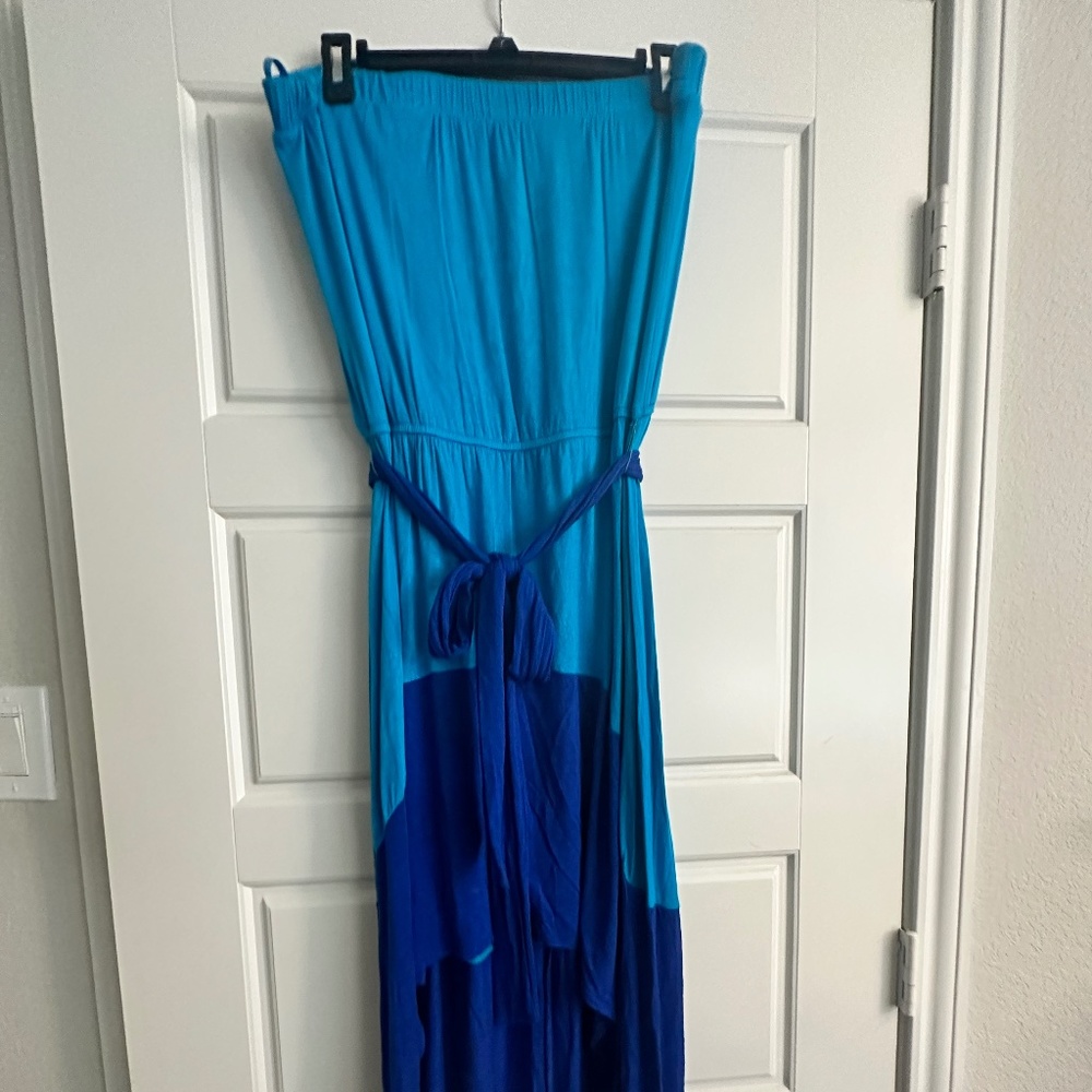 Size XL tube top high low dress
